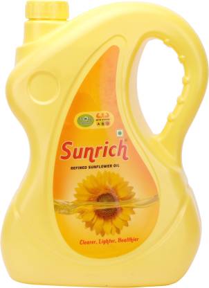 Sunrich Refined Sunflower Oil Plastic Bottle (5 L)