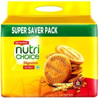 BRITANNIA NutriChoice Digestive High Fibre Biscuits  (1 kg, Pack of 5)